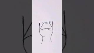 How to draw a collar step by step with easy fast way 12