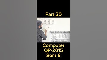 TyBcom Computer sem 6 2015 QP part 20 #tybcom #computer #visualbasic #informationtechnology #excel