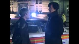 Sherlock  stop it! we shouldn't giggle at a crime scene