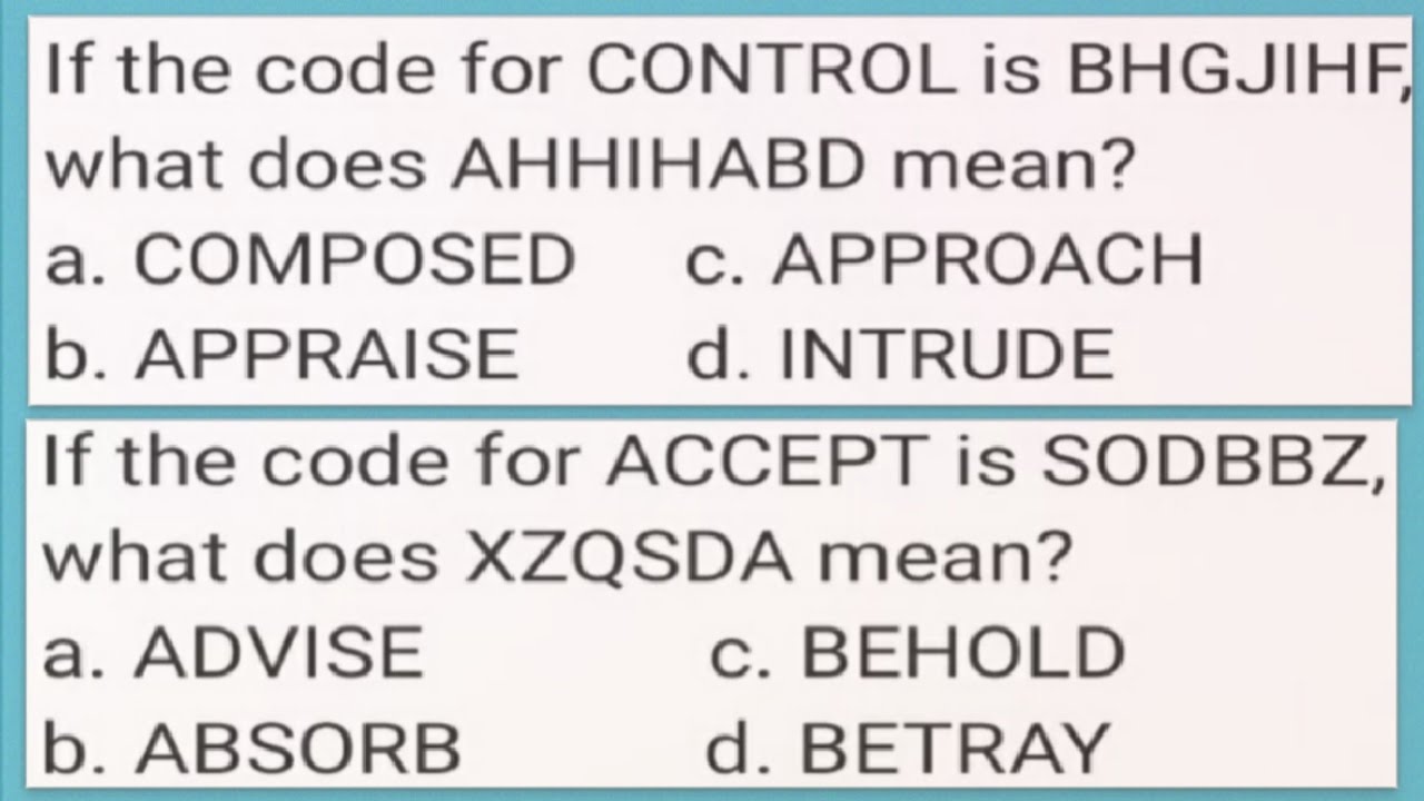 CODING Code For CONTROL Is BHGJIHF What Does AHHIHABD If ACCEPT Is