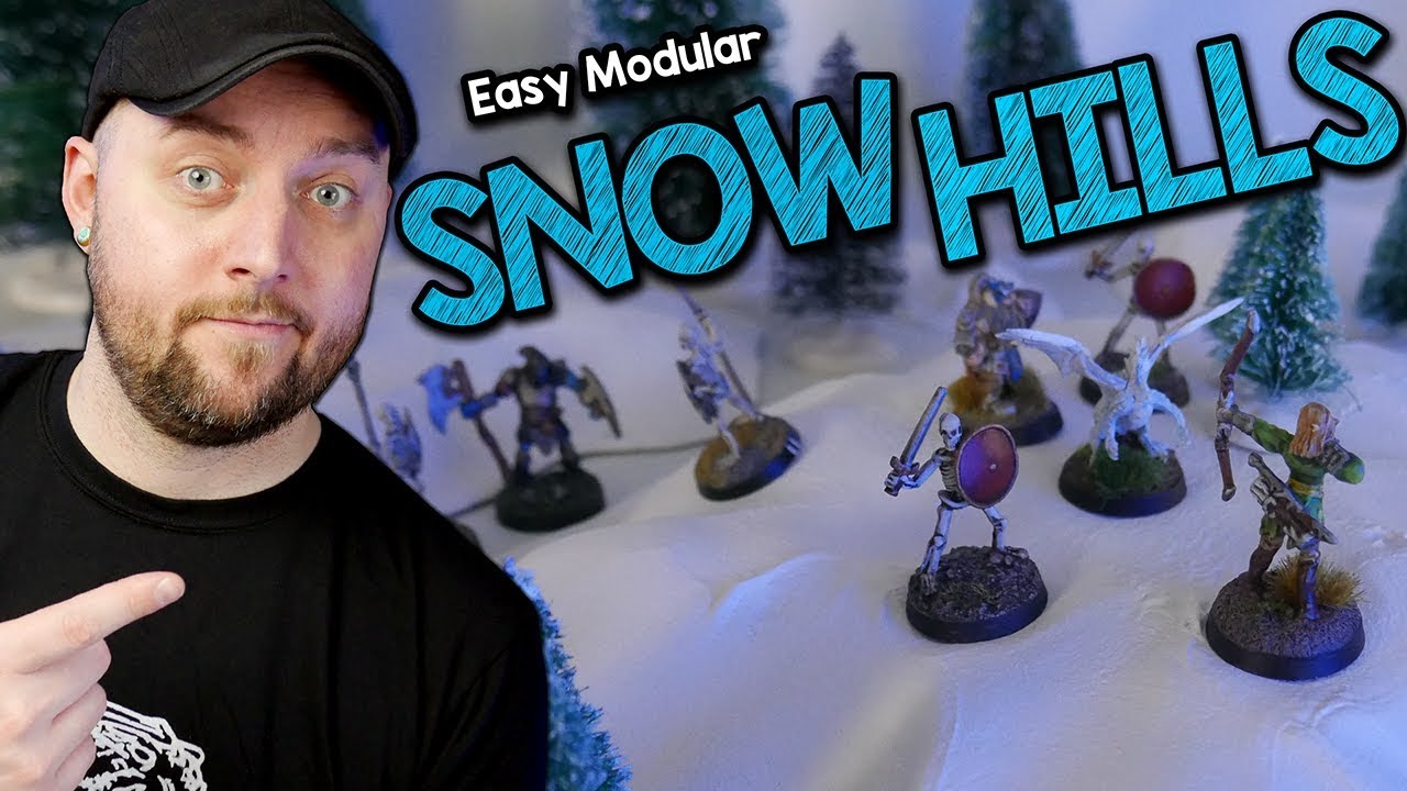 dungeons and dragons starter set ❄️Easy Modular Snow Hills for D&D and Tabletop Games
