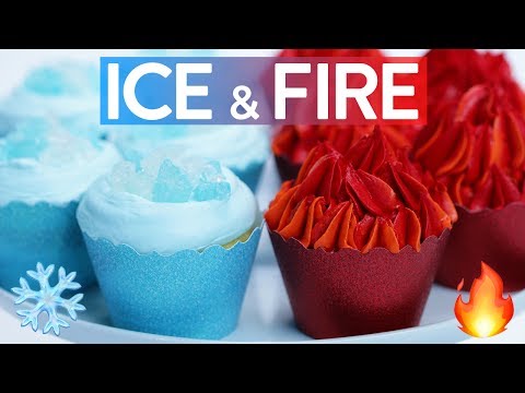 GAME OF THRONES ICE & FIRE CUPCAKES - NERDY NUMMIES