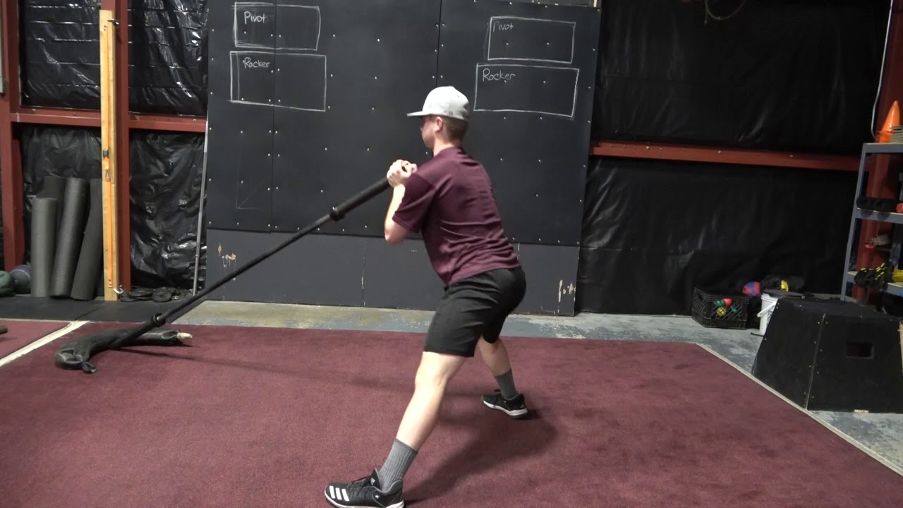 Gobble Hold Landmine Lateral Lunge - YouTube