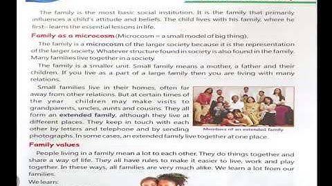 My extended family Evs class 4 chapter 3