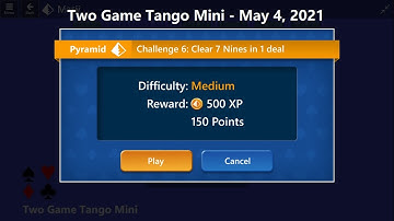 Two Game Tango Mini Game #6 | May 4, 2021 Event | Pyramid Medium