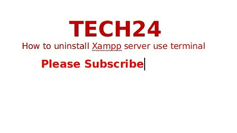 uninstall xampp server in ubuntub usee terminal command**exclusive**2020**
