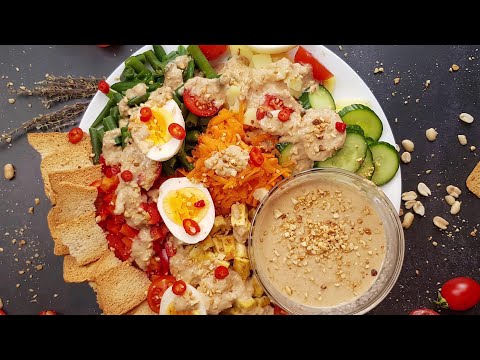 Indonesian Salad With Peanut Dressing Crossword
