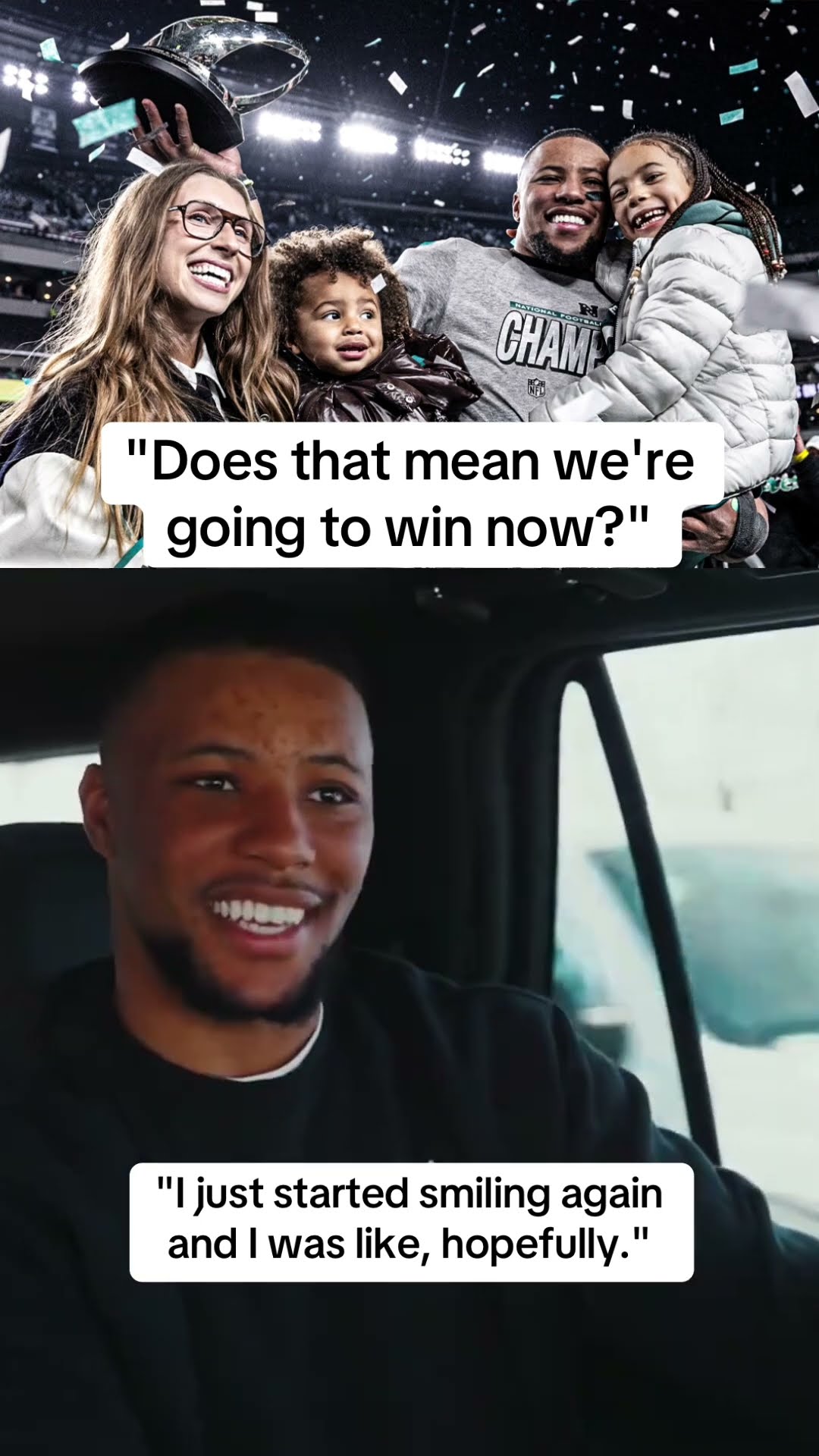 Full circle moment for the Barkley family ❤️ (via @philadelphiaeagles/TT)