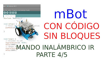 Robótica mBot - Lección 35 - Mando inalámbrico IR - Mover el robot mbot