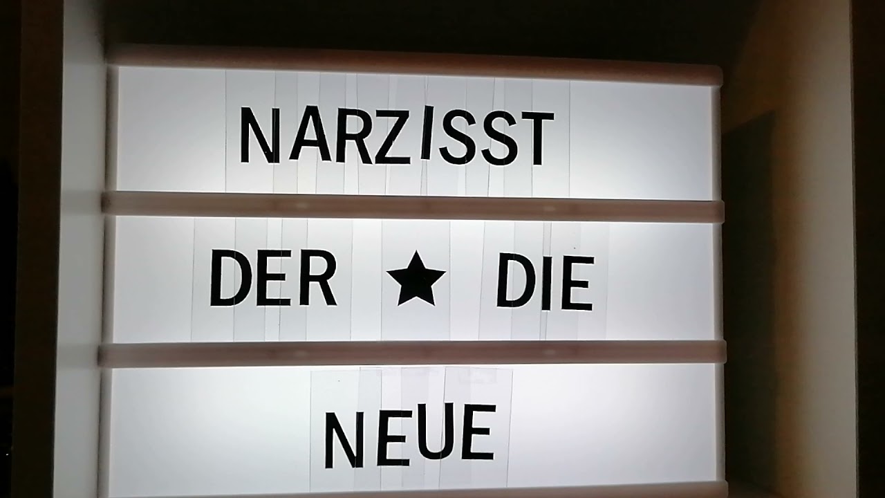 Der Narzisst und der/die Neue