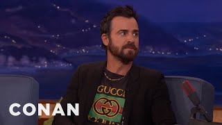 Justin Theroux Can’t Stand Men In Shorts & Flip Flops | CONAN on TBS