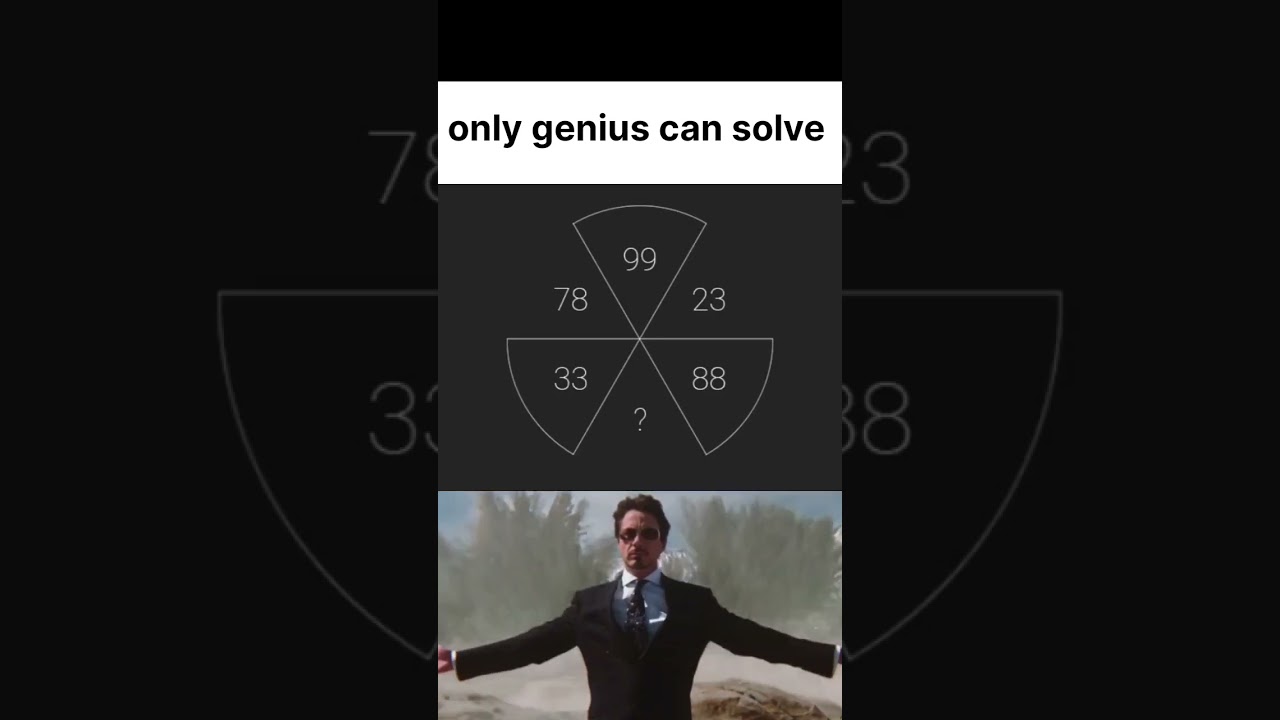 📈 only genius can solve 
