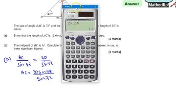AQA Core 2 C2 June 2015 Q2 Triangles and trigonometry