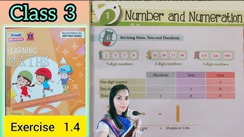 NUMBER and NUMERATION,(Exercise 1.4 ),UNIT- 1, class 3 #maths #learningmaths #class3 #aps