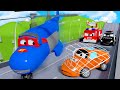 Carl le super truck   la poursuite de tyler la vilaine voiture de course  dessin anim de camions