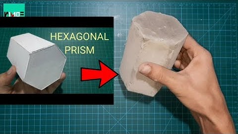 How to make a concrete Hexagonal prism | geometric shapes model making | with my 10 fingers 3d shape