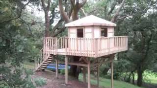 http://www.woodendesignplans.com/tree-house/ There are several things to consider when building your outdoor treehouse . 