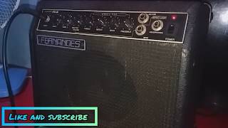 Fernandes FA-15 Guitar amp (Sound check)