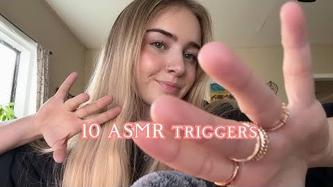 10 ASMR Triggers in 10 Minutes!! (fast and aggressive version)