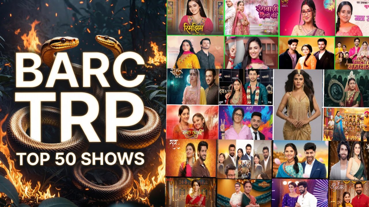 🐍Barc trp of this week 08 (2026) : TOP 50 Shows of this week | Naagin Drops, Gharwali Pedwali 