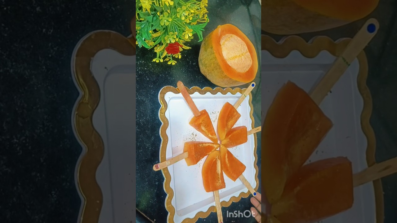 papaya fruit ice cream style || short videos || YouTube short/Priyanka home kitchen