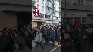Curva Sud Milano Away Before Match Vs Rennes