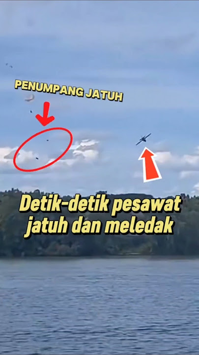 Pesawat jatuh terekam kamera