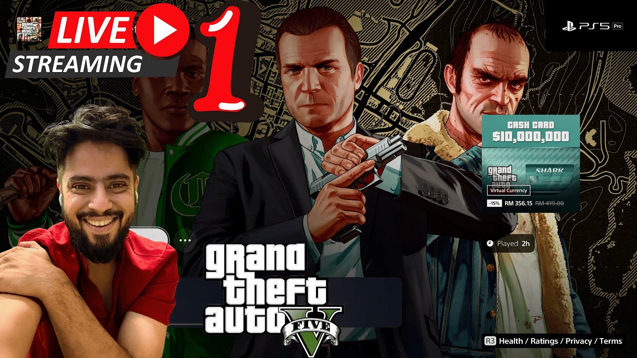 FIRST TIME PLAYING GTA V STORY MODE 😱 | PS5 Pro | Urdu & English Live Commentary