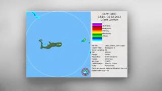 Grand Cayman weather radar 1st August 2013
