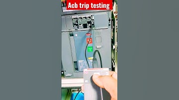 #shorts #acb trip testing live #abb acb trip testing