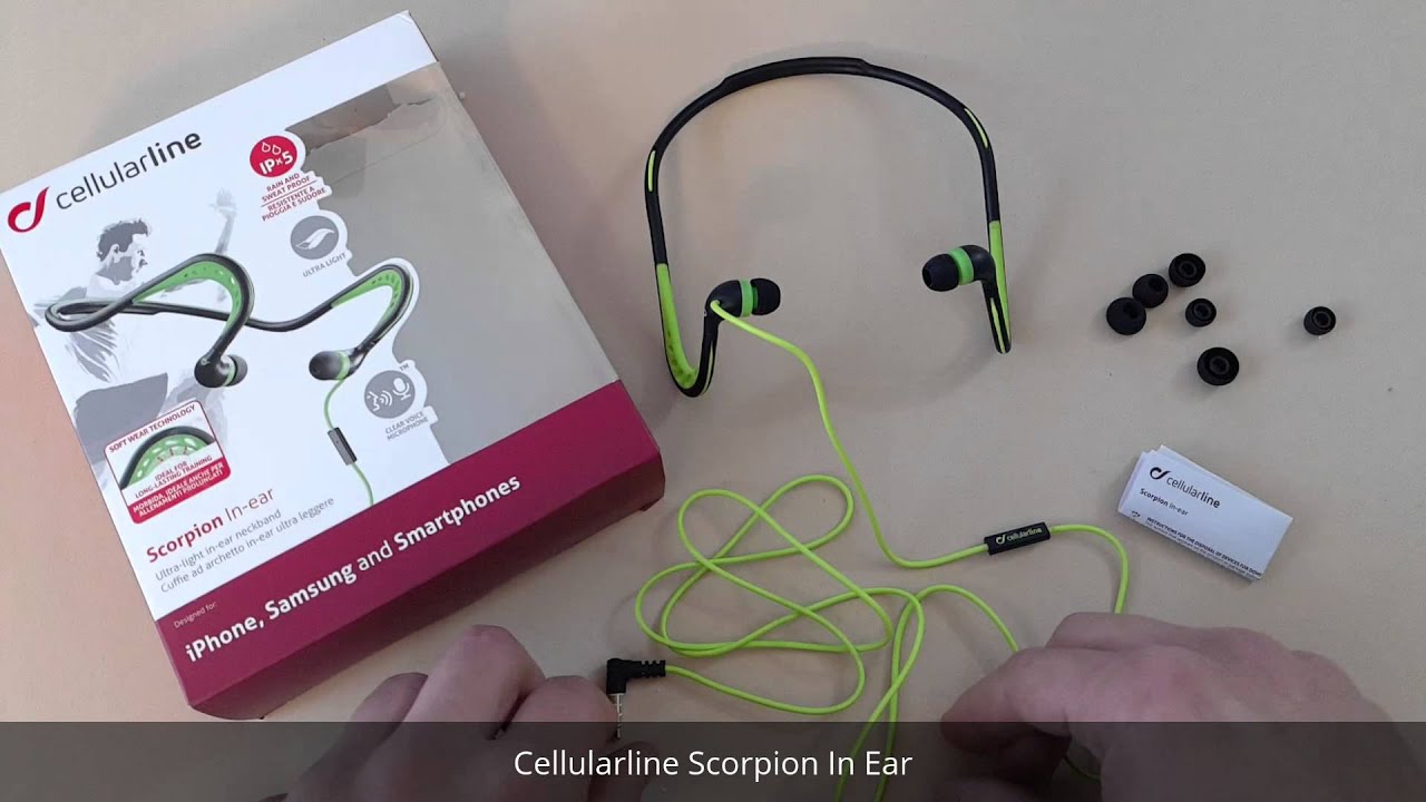 Cellularline Scorpion In Ear - Videoreview en español - YouTube