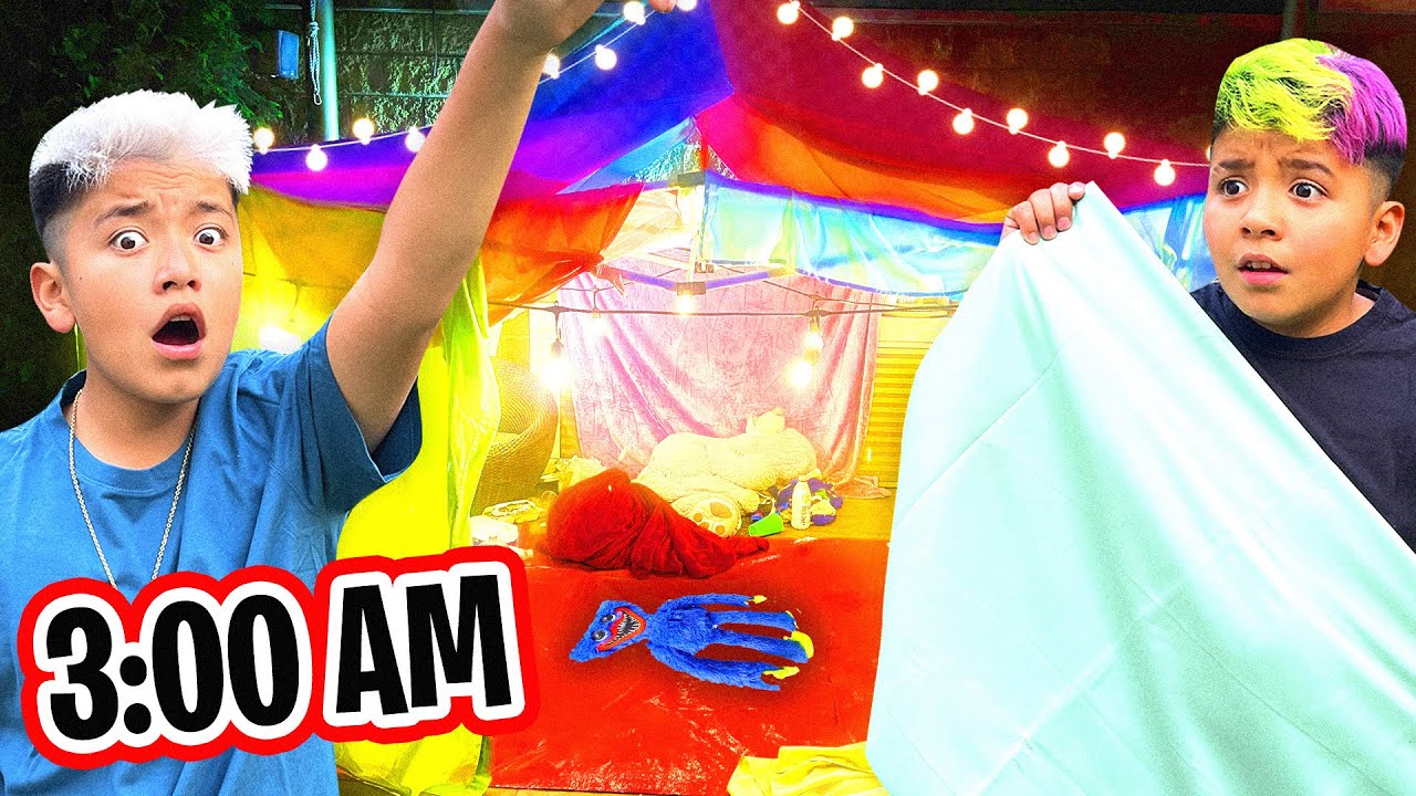 PASAMOS UNA NOCHE EN UNA CASA HECHA DE COBIJAS *y esto pasó*