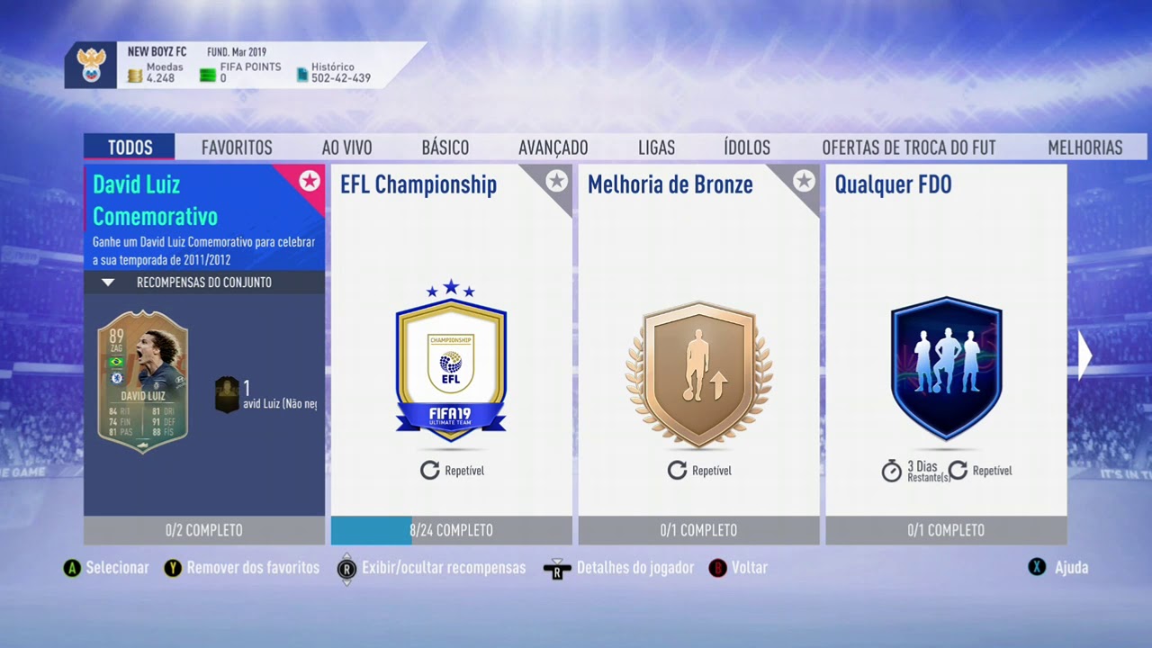 FIFA 19- DAVID LUIZ FLASHBACK   (DME/SBC)