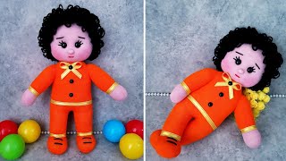 A Wonderful Doll/Making a Baby Boy from Socks/Easy and Practical