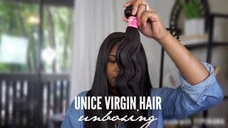 Unice Virgin Hair unboxing!!