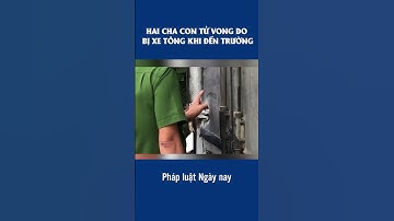 Hai cha con tử vong do bị xe tông khi đang đến trường