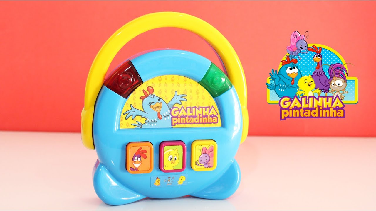 JUKE BOX GALINHA PINTADINHA BRINQUEDO BEBE MUSICAL
