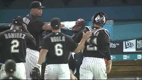 2010/04/12 Marlins turn two to end sixth