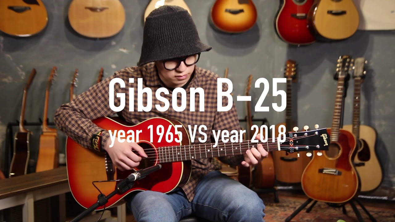 Gibson B-25 Comparison(1965 & 2018)