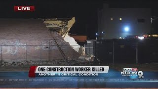 One dead, one injured after wall collapses at demolition site
