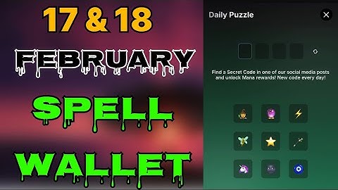 Spell wallet daily puzzle today 17 & 18 February | spell wallet daily puzzle | #spellwallet #combo |