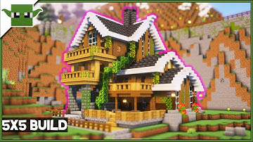Minecraft Long Play - Relaxing House Build (5x5 Building System)
