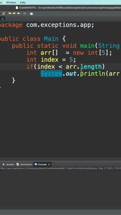 ArrayIndexOutOfBoundsException: How to Avoid and Handle Index Errors ...