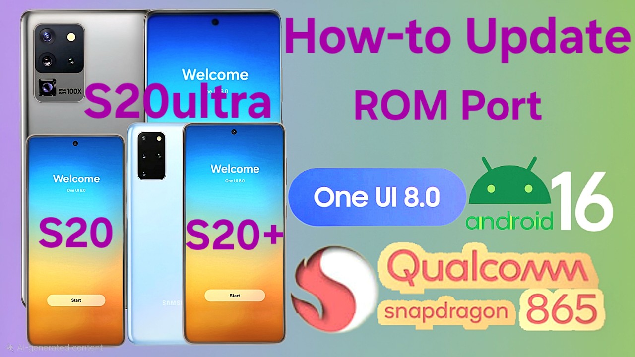 Update OneUI8.0 Port[Android16] - Galaxy S20 Series(SD865) - YouTube