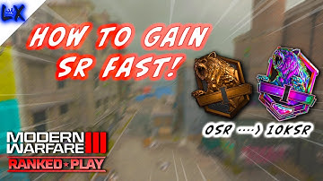 The Fastest Way To Rank Up In MW3 Ranked Play... (How SR Works)