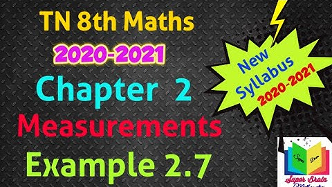 8th maths Chapter 2 Example 2.7 | Maths 8th class 2nd chapter | Super brain mathematics