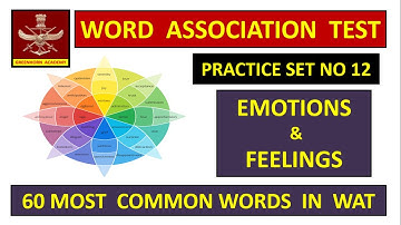 WAT II 60 MOST COMMON WORDS : EMOTIONS & FEELINGS II PRACTICE SET - 12