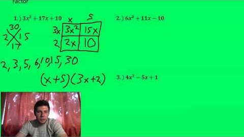 Factoring quadratics when leading coefficient is not 1