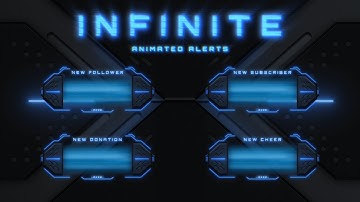 Halo Infinite Animated Alerts for Twitch, Youtube and Facebook Gaming
