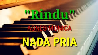 KARAOKE - RINDU| AGNES MONICA| NADA PRIA